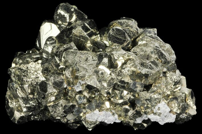 Gleaming Pyrite Crystal Cluster - Peru #99129